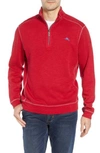 Tommy Bahama Tobago Bay Half Zip Pullover In Scooter Red