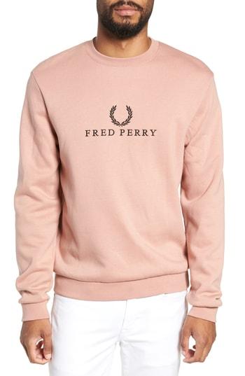 fred perry pink jumper