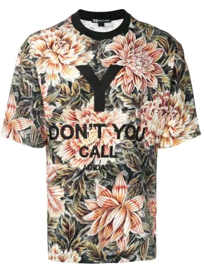 Y-3 Adidas Y3 Tshirt All Over Print In Multicoloured