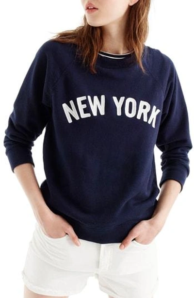 Jcrew New York Sweatshirt In Navy