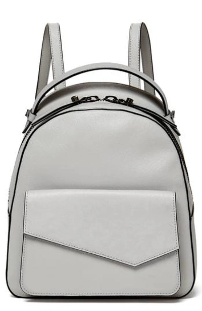 Botkier Cobble Hill Calfskin Leather Backpack - Grey In Silver Grey