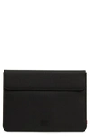 Herschel Supply Co Spokane 13-inch Macbook Canvas Sleeve In Black/ Black
