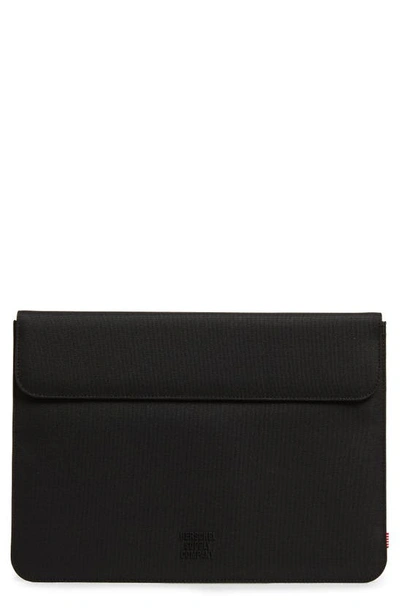 Herschel Supply Co Spokane 13-inch Macbook Canvas Sleeve In Black/ Black