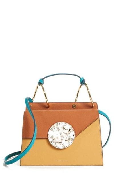 Danse Lente Phoebe Bis Color-block Textured-leather And Resin Tote In Tan