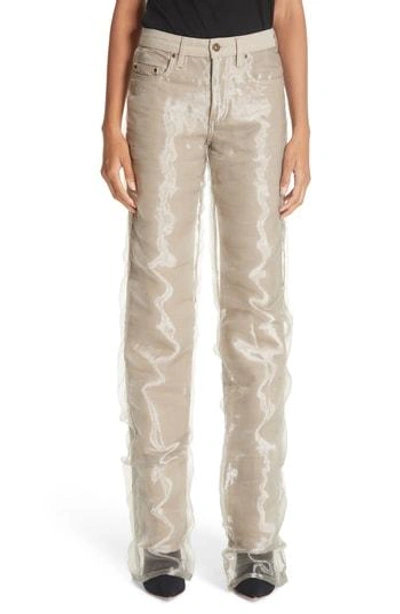 Y/project Organza Jeans In Sand