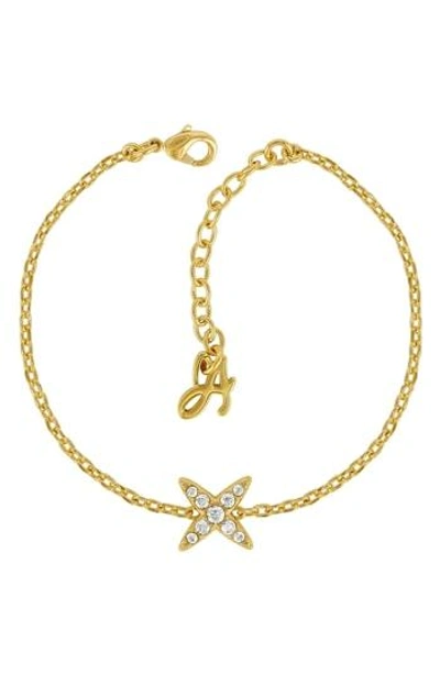 Adore Crystal 4-point Star Bracelet In Gold