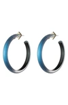 Alexis Bittar Large Hoop Earrings In Pacific