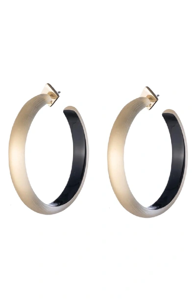 Alexis Bittar Large Hoop Earrings In Gold