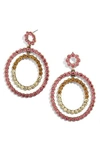 Baublebar Florette Drop Earrings In Pink/ Orange