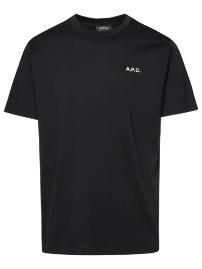 Apc A.p.c. Black Cotton T-shirt