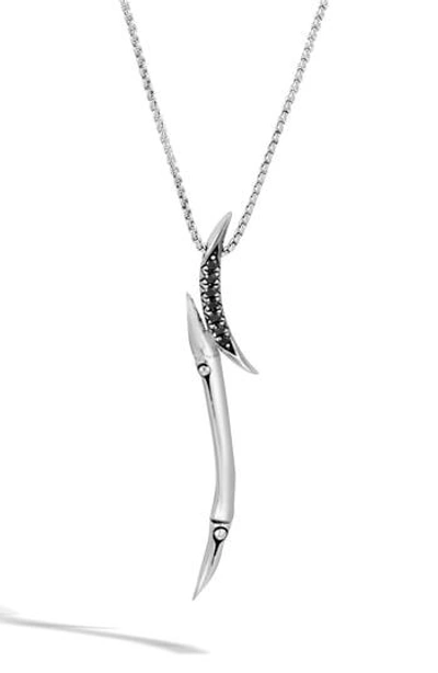John Hardy Bamboo Pendant Necklace In Silver