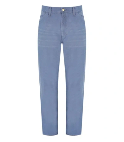 Carhartt Wip  Single Knee Bay Blue Trousers In Light Blue