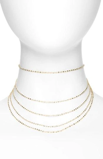 Panacea Five-strand Choker In Silver