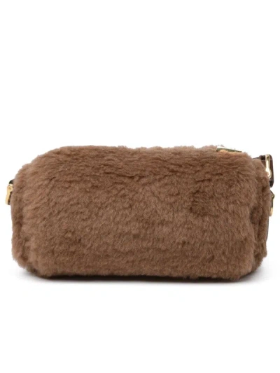 Max Mara Small 'teddyrolls' Teddy Camel Bag In Beige