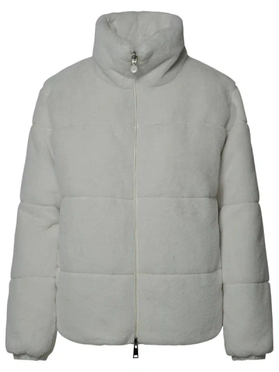 Moncler Woman  'pluvier' White Nylon Down Jacket