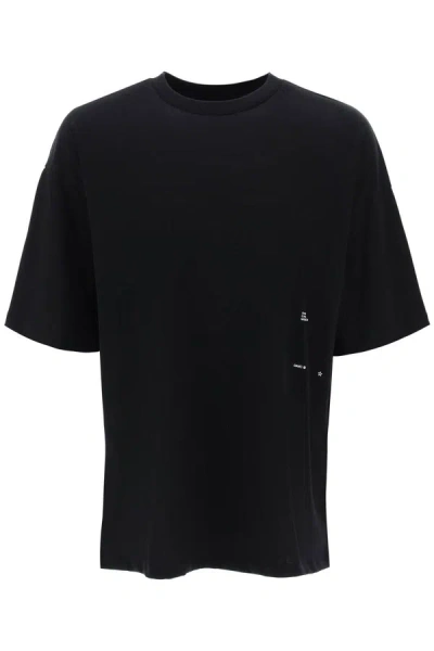 Oamc Silk Patch T-shirt With Eight In Black