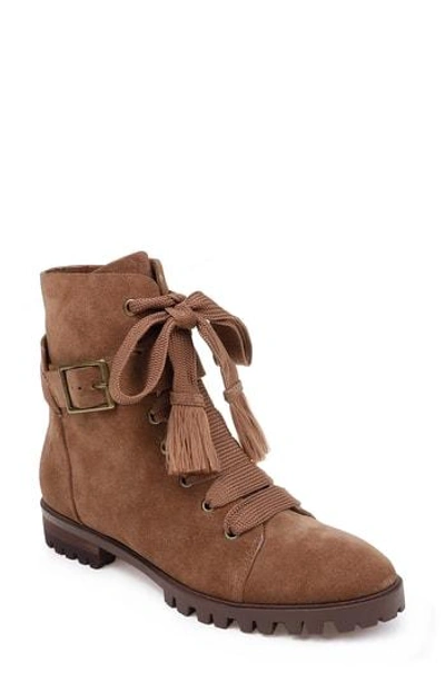 Splendid Celine Combat Boots In Light Brown