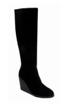 Splendid Cleveland Wedge Boot In Black Suede