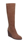 Splendid Cleveland Wedge Boot In Light Brown Suede