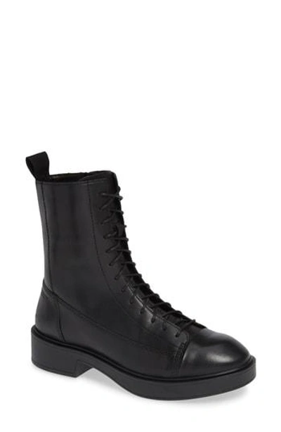 Vagabond Shoemakers Diane Lace-up Bootie In Black Leather