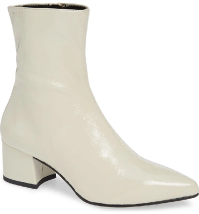 Vagabond Shoemakers Mya Pointy Toe Bootie In Off White Leather