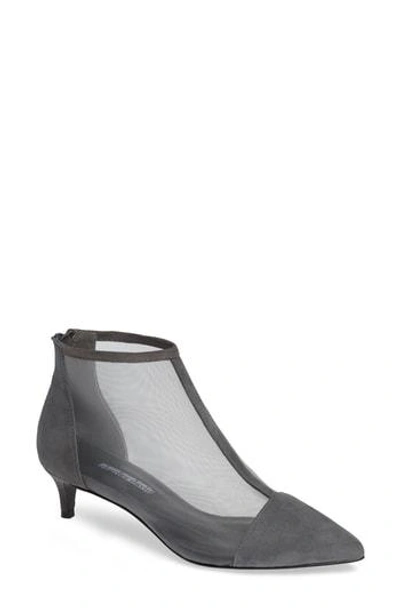 Charles David Parlour Mesh Bootie In Charcoal Mesh