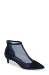 Charles David Parlour Mesh Bootie In Navy Mesh