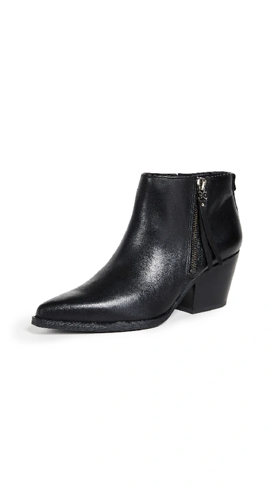 Sam Edelman Walden 60mm Ankle Booties In Black Leather