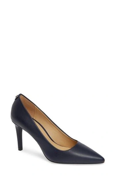 Michael Michael Kors Dorothy Flex Leather Pumps In Admiral Blue