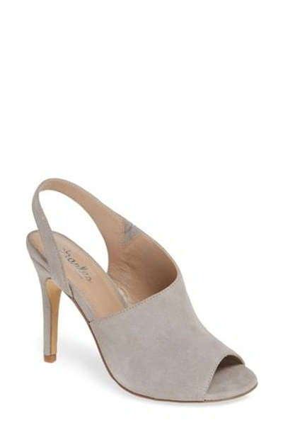 Charles By Charles David Riot Slingback Sandal In Light Grey Suede