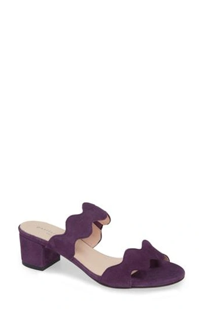 Patricia Green Palm Beach Slide Sandal In Eggplant Suede