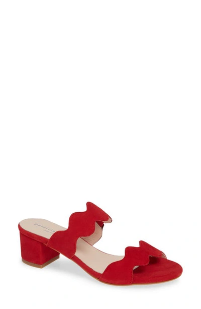 Patricia Green Palm Beach Slide Sandal In Red Suede