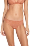 Madewell Lace Tanga In Afterglow Red