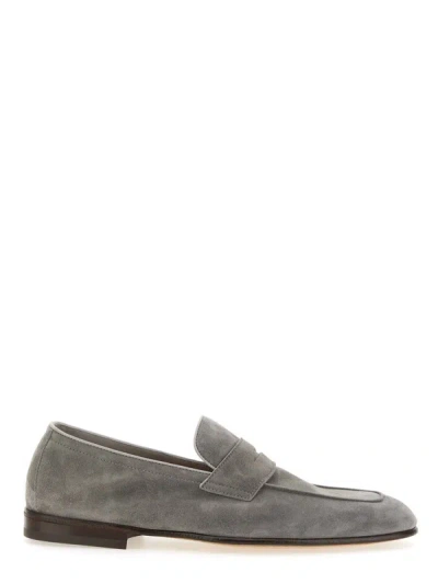 Brunello Cucinelli Penny Loafer In Grey