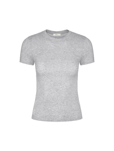 Pangaia Women's 365 Cotton-stretch Tee — Grey-marl In Grey Marl