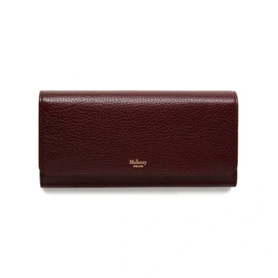 Mulberry Continental Wallet In Red