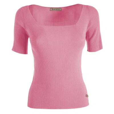 Yes Zee Viscose Women's Sweater In Pink