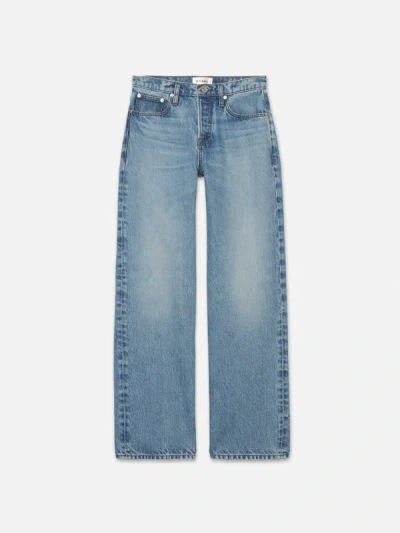 Frame The Slouchy Straight Jeans In Blue