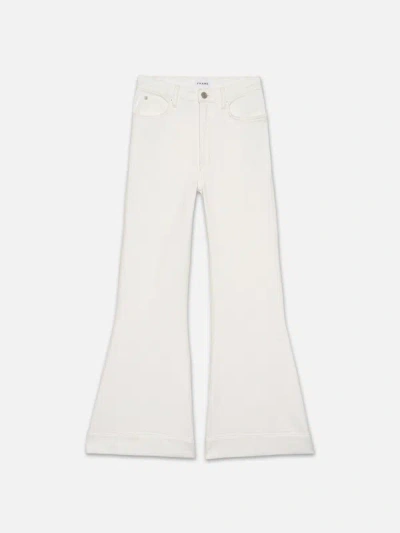 Frame The Extreme Flare Ankle Jeans In White