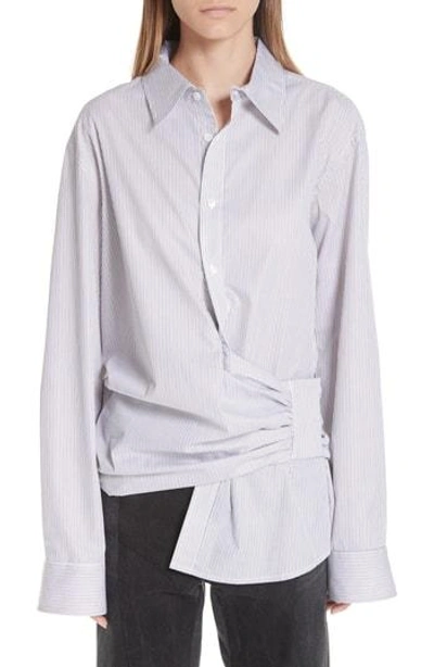Martine Rose Pull Shirt In White Brown Blue