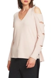 1.state Cold Shoulder Slash Sleeve Top In Peach Heather