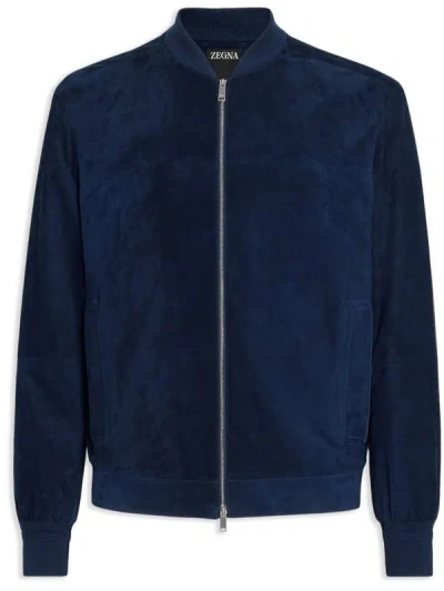 Zegna Jackets In Blue