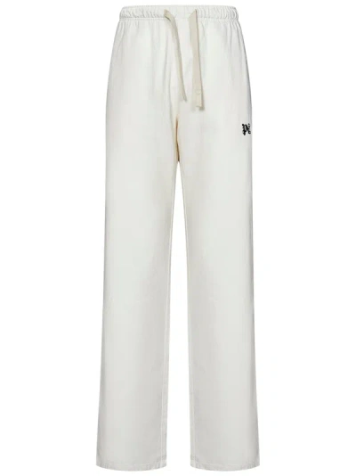Palm Angels Pantaloni  In Bianco