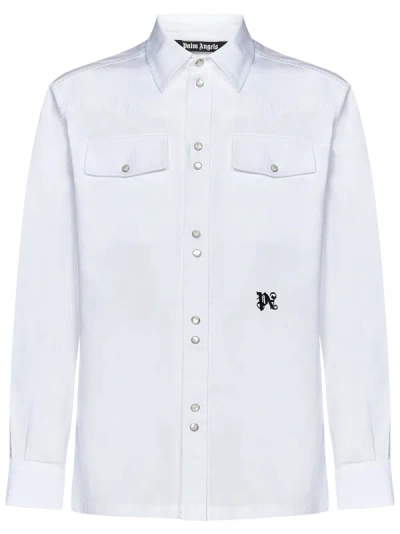 Palm Angels Camicia  In Bianco