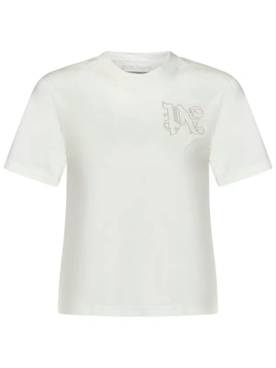 Palm Angels T-shirt  In Bianco