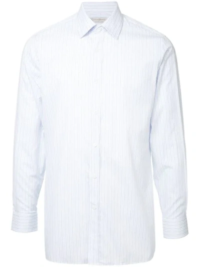 Gieves & Hawkes Striped Shirt In Blue