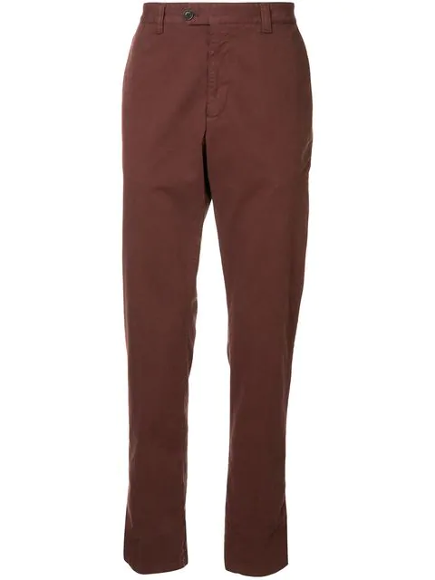 Gieves & Hawkes Tapered Trousers In Red | ModeSens