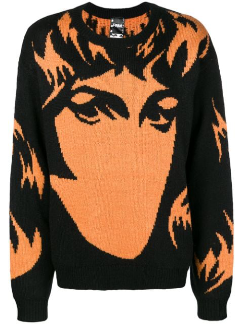 black and orange jumper mens