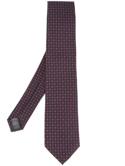 Gieves & Hawkes Jacquard Tie In Blue