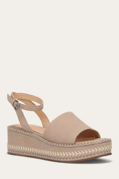 The Frye Company Frye Joy Ankle Strap Platform Sandal Sandals In Clay